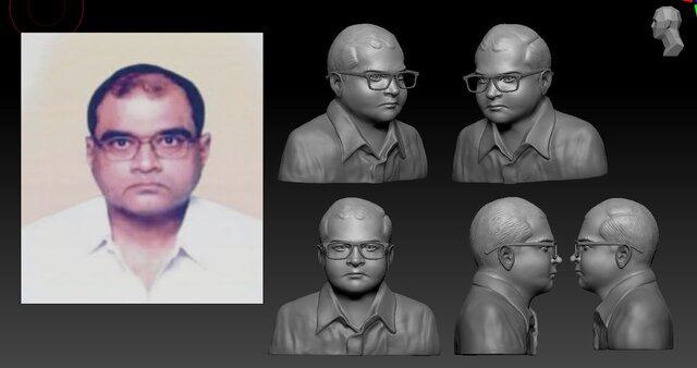I will create 3D model of real face from 2D Image image 2