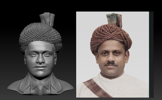 I will create 3D model of real face from 2D Image