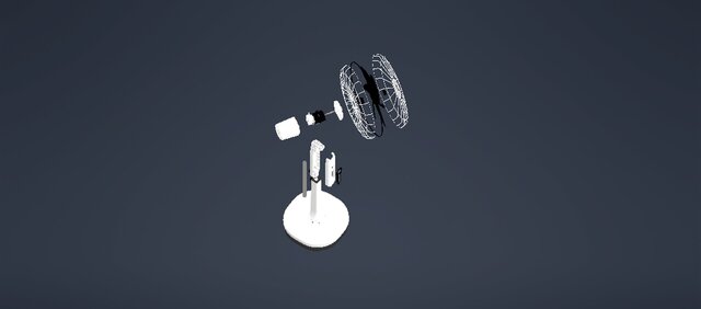 I offer oscillating fan mechanical design and engineering services image 3