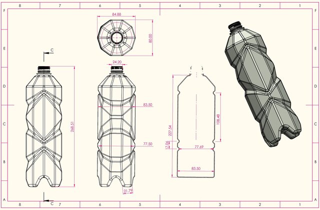 I will do 3d modeling of bottles from drawings and sketches image 4
