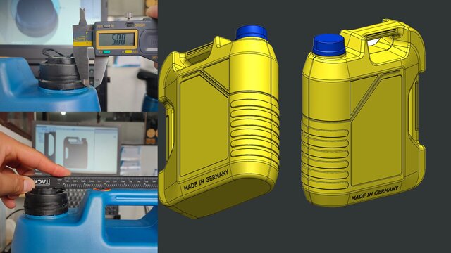 I will do 3d modeling of bottles from drawings and sketches image 3