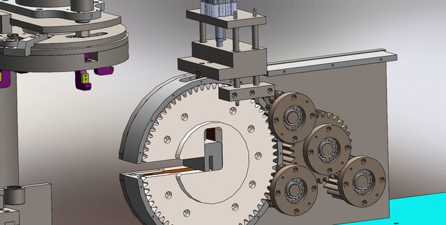 I offer heavy-duty rebar bundling and wire tying machine 3D CAD design image 8