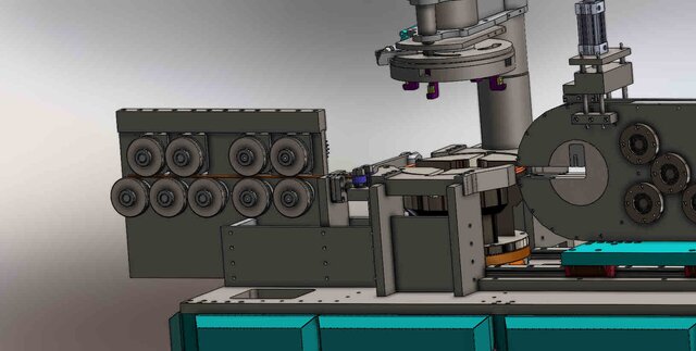 I offer heavy-duty rebar bundling and wire tying machine 3D CAD design image 4