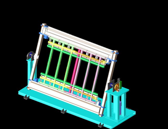 I offer a complete CAD package for a modular pipe frame rotary welding fixture image 9