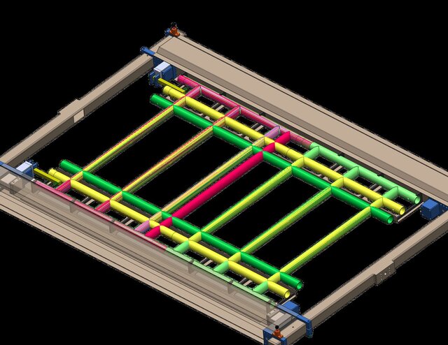 I offer a complete CAD package for a modular pipe frame rotary welding fixture image 2
