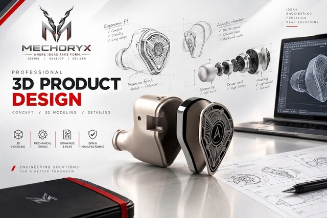 I will create product design and mechanical 3D Cad in SolidWorks image 1