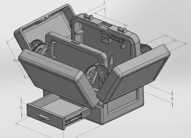 I will create professional mechanical CAD designs and 3D models using SolidWorks image 4