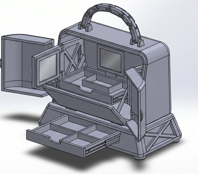 I will create professional mechanical CAD designs and 3D models using SolidWorks image 2