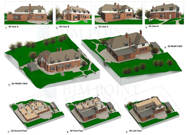 I will provide CAD, PDF to Revit BIM modeling services image 1