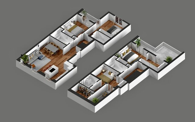 I offer 3D renderings for your house projects image 11