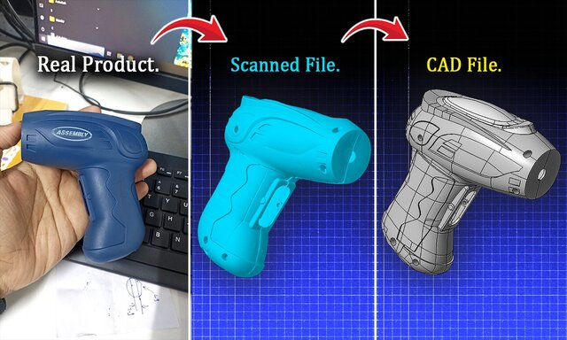 I will recreate your physical part into a 3D CAD model with reverse engineering precision image 2