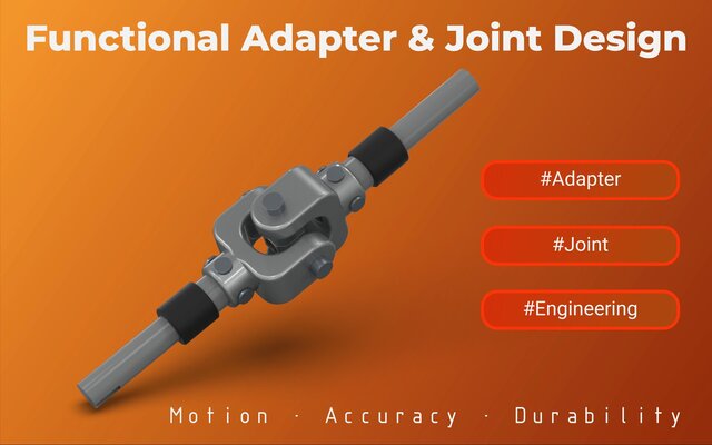 I will design 3D printable mechanical parts, mounts, and adapters image 2