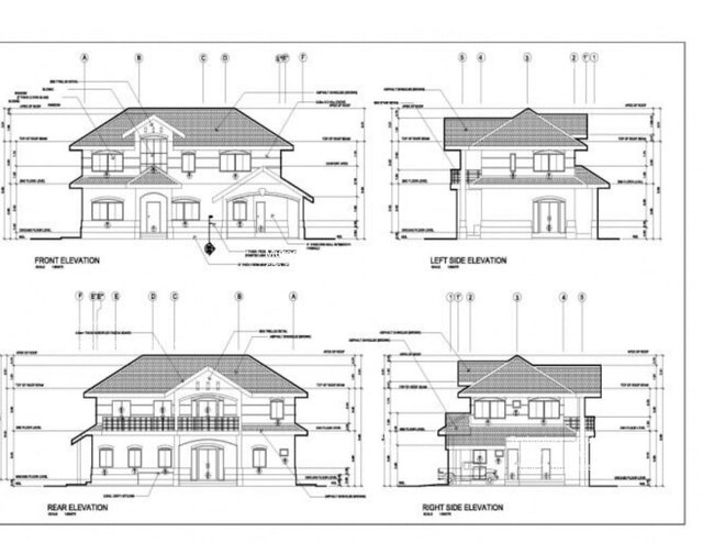 I will create professional building elevations, facades in AutoCAD image 1