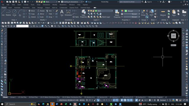 I will be your architect draftsman for house plans, autocad 2d floor plan blueprint image 2