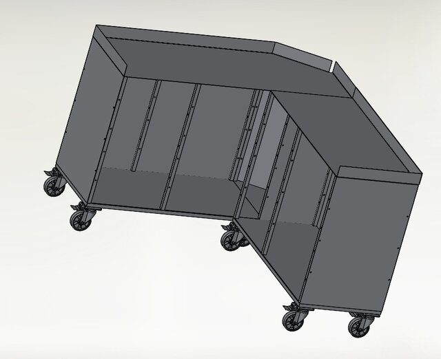 I create designs for bartender layouts