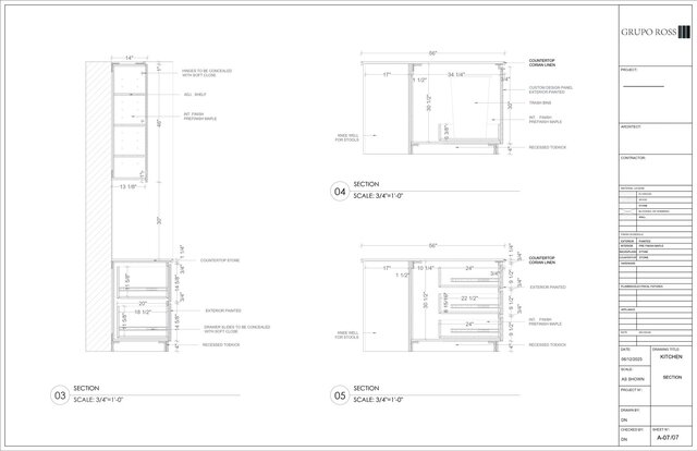 I will design and create detail Shop drawings for Architectural Millwork. Kitchen, bathrooms, etc. image 5