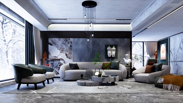 I offer professional 3D interior design and rendering for your space (AutoCAD, Revit, SketchUp) image 2