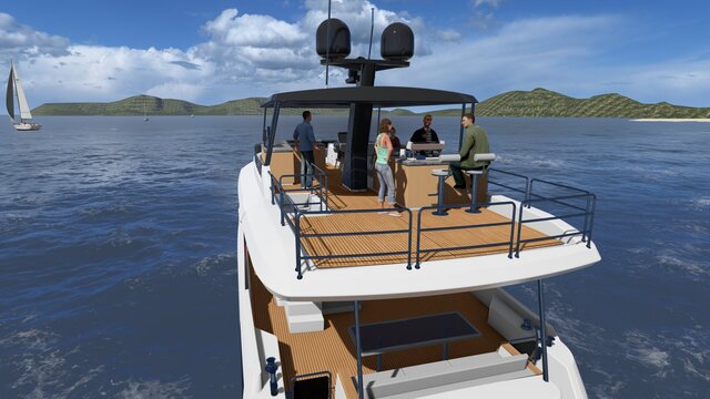 I create yacht designs, including interior & exterior concept development