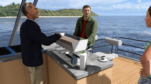 I create yacht designs, including interior & exterior concept development image 4