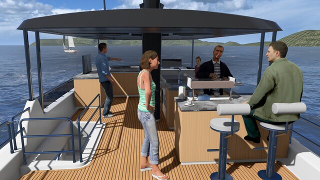 I create yacht designs, including interior & exterior concept development image 2