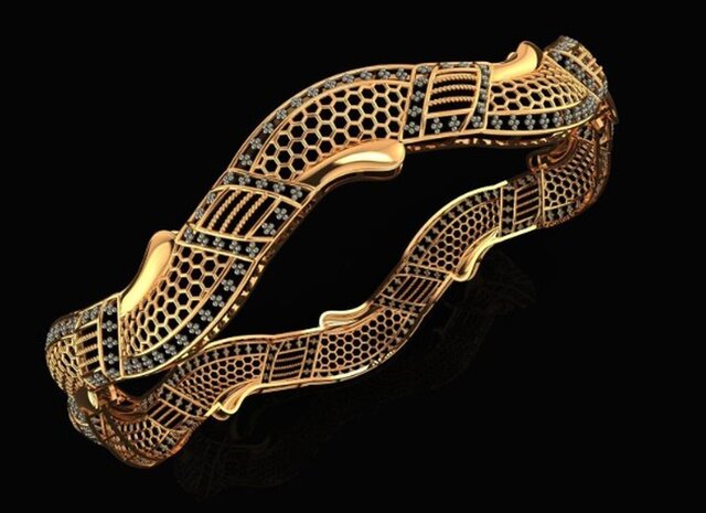I will create Kuwaiti style bangle design for you