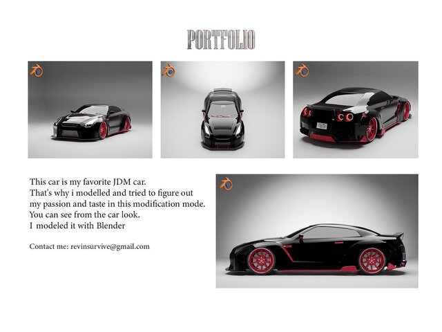 I will create 3D model sport car modification/game assets with low/high-poly