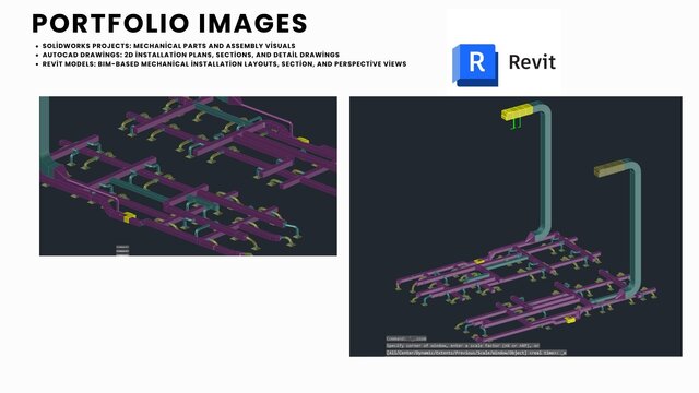 I design mechanical room & piping layout for HVAC and plumbing systems image 8