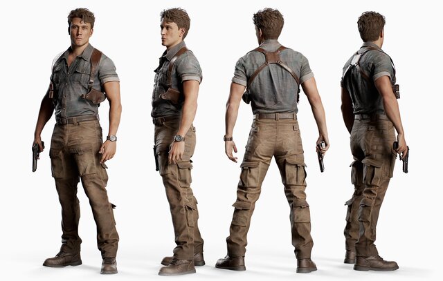 I will model 3D character, metahuman, stylized character and rigging image 20