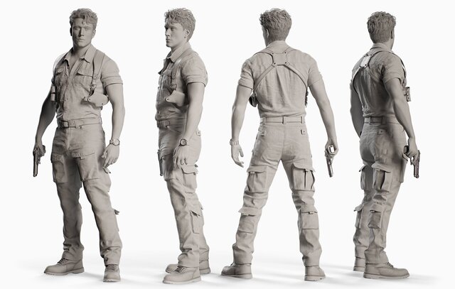 I will model 3D character, metahuman, stylized character and rigging image 17