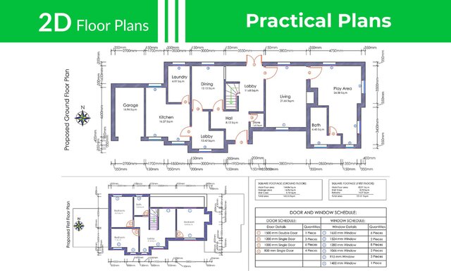 I will create your 2D floor plans in 6 hours image 2