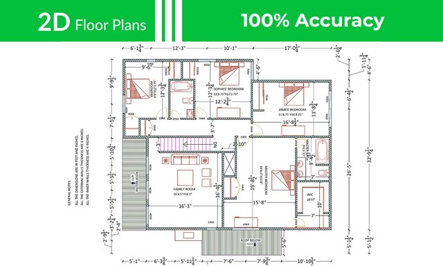 I will create your 2D floor plans in 6 hours image 10