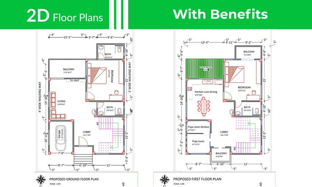 I will create your 2D floor plans in 6 hours image 4