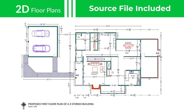 I will create your 2D floor plans in 6 hours image 8
