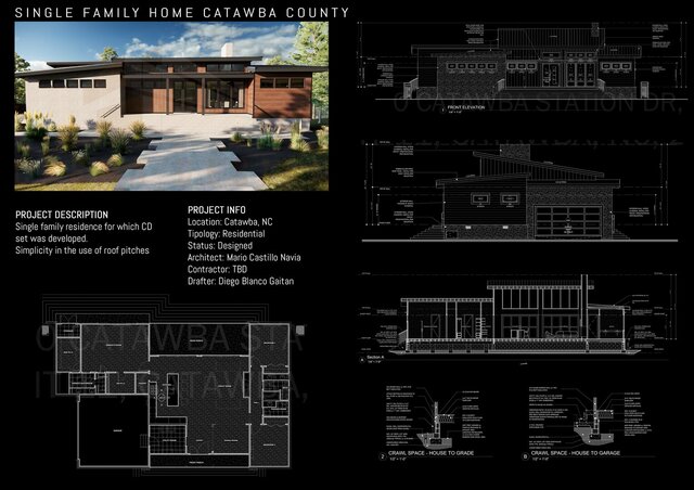 I offer architectural drafting and rendering services with US standards image 2