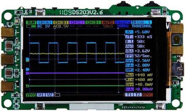 Oscilloscope by using STM32F407 and FPGA (Spatan 6)