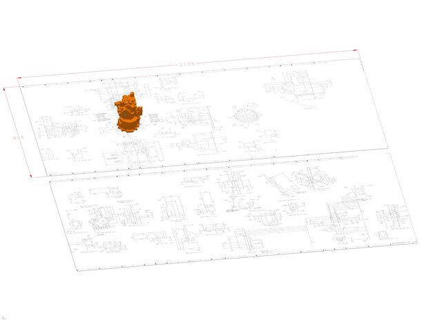 I design complex (and ancient!) 2d drawings to 3D CAD models