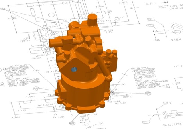 I design complex (and ancient!) 2d drawings to 3D CAD models image 2