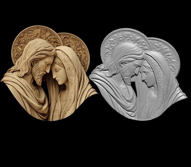 I will create detailed 3D relief models for CNC or 3D printing