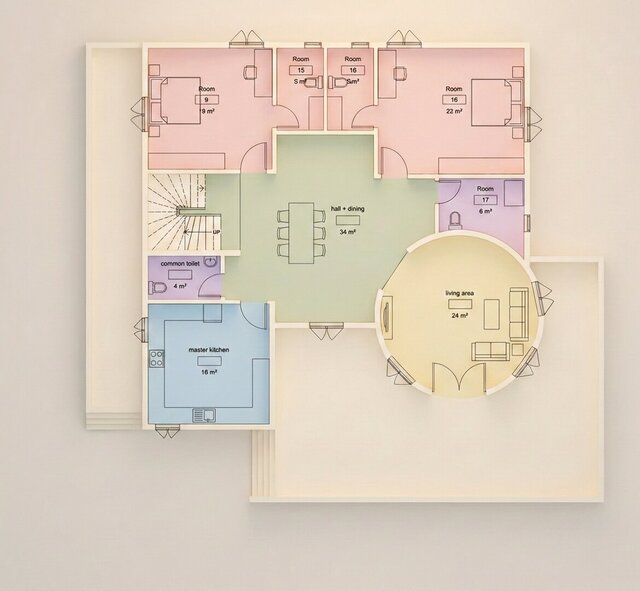 I will create 2D building plans and 3D models for architectural projects image 3