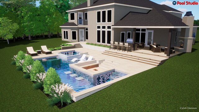 I offer luxury pool designs & outdoor living 3D models image 24