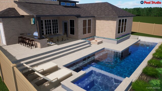 I offer luxury pool designs & outdoor living 3D models image 26