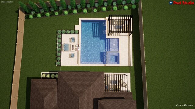 I offer luxury pool designs & outdoor living 3D models image 18