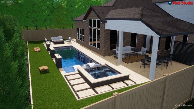 I offer luxury pool designs & outdoor living 3D models image 27
