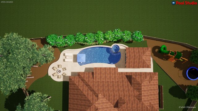 I offer luxury pool designs & outdoor living 3D models image 15