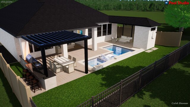 I offer luxury pool designs & outdoor living 3D models image 22