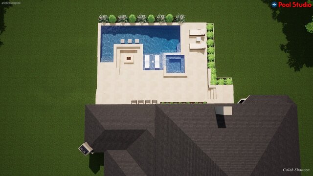 I offer luxury pool designs & outdoor living 3D models image 25