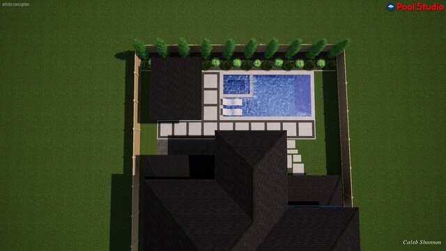 I offer luxury pool designs & outdoor living 3D models image 13