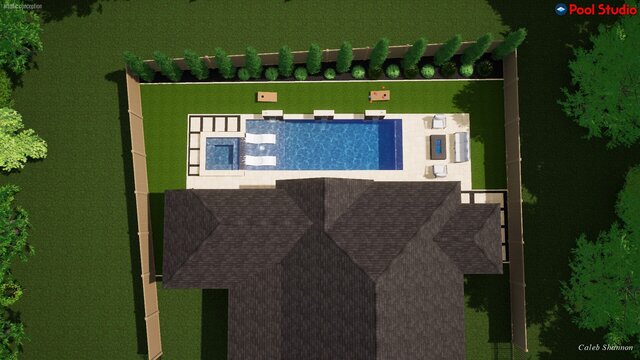 I offer luxury pool designs & outdoor living 3D models image 16