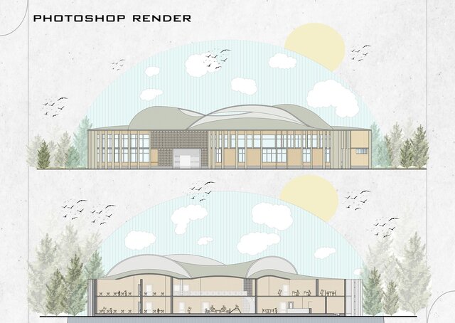 I design Photoshop renders for high-quality architectural plans, elevations & sections image 4