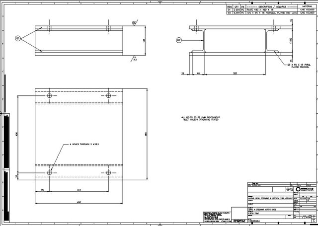I offer 2D AutoCAD drafting services for mechanical manufacturing drawings image 3